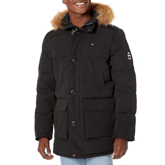 Men's Tommy Hilfiger Arctic Cloth Heavyweight Performance Parka Size L - Picture 1 of 10